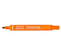 Pentel N50 Bullet Point Marker - Orange (Pack of 12)