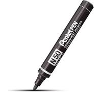 Pentel N50 Permanent Bullet Marker Broad Black (PACK OF 12) N50-A FREE DEL