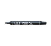 Pentel N50 Permanent Marker Bullet Tip 1.5-2mm Line Black Ref N50-A (Pack of 5)