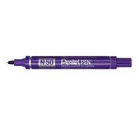 Pentel N50 Bullet Point Marker - Violet (Pack of 12)
