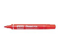 Pentel N50 with Aluminium Body, Red (Pack of 12)