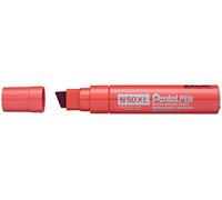Pentel N50XL Extra Large Broad Permanent Marker - Chisel Tip - Pack of 3 - Red