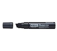 Pentel N50XL Permanent Marker, 15.4mm Chisel Tip, Black ink (One Marker)