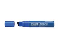 Pentel N50xl Permanent Marker Jumbo Chisel Tip 17Mm Line Blue Pack 6