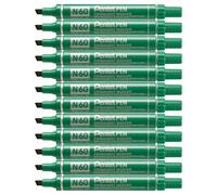 Pentel N60 Permanent Marker Pen Chisel Tip Choose colour - Black Red Blue Green