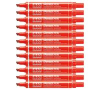 Pentel N60 Permanent Marker Chisel Tip Max.6mm Line Red Ref N60-B [Pack of 12]