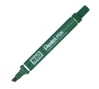 Pentel N60 PERMANENT MARKER CHISEL TIP (PACK OF 3) - GREEN