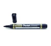 Pentel Permanent Markers Bullet Point - Black (Pack of 12)