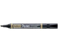 Pentel N860 Permanent Marker - Chisel Tip Black