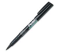 Pentel NMS50 FINE PERMANENT MARKER - BLACK [Pack of 3]