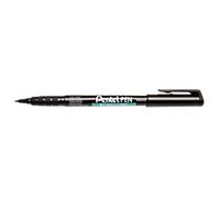Pentel NMS50 Permanent Marker Fine Bullet - 1 mm Black Water-Resistant