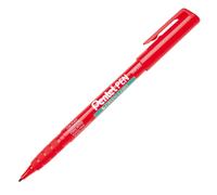 Pentel NMS50 Permanent Marker Pen - 2mm Fine Nib - Red Ink - Single