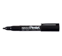 Pentel NN50 permanent marker Bullet tip Black 12 pc(s)