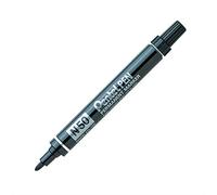 Pentel N50 Permanent Marker - Bullet Tip - 6 x MARKER PENS - Black