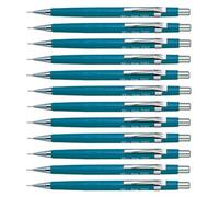 Pentel P200 Series Mechanical Pencil 0.7mm Lead, 1 Pack Of 12 Pencils, Blue