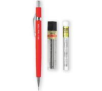 Pentel P205-97C Mechanical Automatic Pencil - Fluorescent Range - Single + 12 Hi-Polymer HB 0.5mm Refill Leads + Z2-1N Eraser Refills Tube of 4