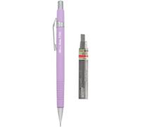 Pentel P205-97C Mechanical Automatic Pencil - Pastel Floral Range - Single + 12 HB 0.5mm Refill Leads (Purple)