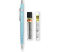 Pentel P205-97C Mechanical Automatic Pencil - Pastel Floral Range - Single + 12 Hi-Polymer HB 0.5mm Refill Leads + Z2-1N Eraser Refills Tube of 4