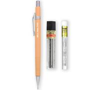 Pentel P205-97C Mechanical Automatic Pencil - Pastel Floral Range - Single + 12 Hi-Polymer HB 0.5mm Refill Leads + Z2-1N Eraser Refills Tube of 4