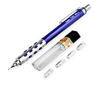 Pentel P365 Automatic Mechanical Pencil - 0.5mm - Blue Barrel - Single Pencil + 12 HB Super Leads + 4 Eraser Refills