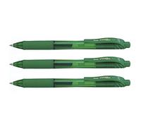 Pentel BL107 EnerGel X Retractable Rollerball Pen - Green - Single Pen