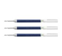 PENTEL Pack of 3 LR7 Refills for Rollerball Energel Point 0.7 Stroke 0.35 mm Midnight Blue