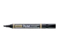 Pentel N860 Permanent Marker - Chisel Tip Black