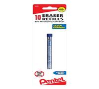 Pentel PDE1BP2 Refill Eraser for AL, AX and PD Pencil Series 5 pieces per Tube, (2x tubes) White