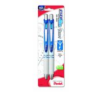 Pentel Pearl Deluxe RTX Liquid Gel Pen 0.5mm Fine Line Needle Tip (BLN75WBP2C)