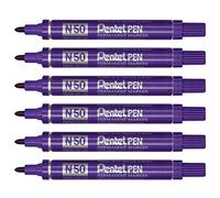 Pentel N50 Bullet Point Marker - Violet (Pack of 12)