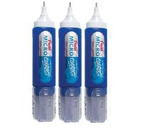 Pentel Pen (ZL31) Micro Correct Correction Pen White Fluid TIPP Ex White Out Orginal Metal Tip - 12ml (Pack of 3)