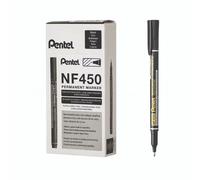 Pentel Perm Marker Ex Fine BLK PK12