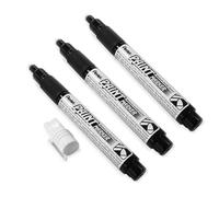 Pentel Permanent Cellulose Paint Marker Pens - MMP20 - Pack of 3 - Silver