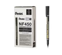 Pentel Permanent Marker Extra Fine Black (Pack of 12) NF450-A