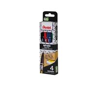 Pentel Permanent Marker YNF450/4-M – Fine tip – Assorted Pack of 4