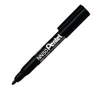 Pentel NN50 Permanent Marker Bullet Tip Black, Pack of 12 NN50-A