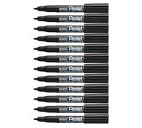Pentel NN50 Permanent Marker Bullet Tip Black (Pack of 12) NN50-A