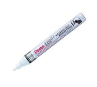 Pentel Permanent Paint Marker Medium Bullet Tip 3.0mm White Ink Ref MMP10-W Pack 12 137678