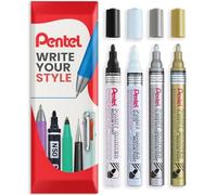 Pentel Permanent Pigment Ink Paint Marker Pens - MMP10 - Contained in Envelope Gift Packaging (Essential Wallet of 4)