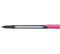 Pentel Pointliner Colour S40 Fineliner - Dye Ink, 0.4 mm, Pink (Pack of 12)