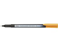 Pentel Pointliner Colour S40 Fineliner - Dye Ink, 0.4 mm, Yellow Orange (Pack of 12)