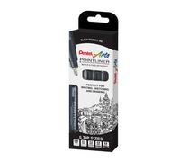 Pentel Pointliner fineliner Multi Black 5 pc(s)