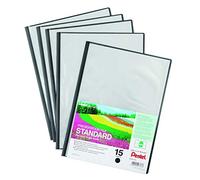 Pentel Pentel Recycology A4 Presentation File 15 Pocket Black (Pack 5)