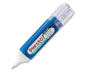 Pentel Presto! Jumbo Correction Pen, Fine Point, Metal Tip, White, 12 ml/0.4 fl.oz. 1 Pack (ZL31WBP-K6)