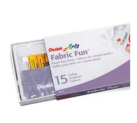 Pentel PTS15 Fabric Fun Pastel Dye Sticks - Pack of 15