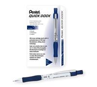Pentel Quick-Dock Mechanical Pencil 0.7mm Blue Barrel Box of 12 (QD7E-C)