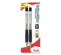 Pentel Quicker Clicker Mechanical Pencil 0.5 mm Smoke 2/Pk