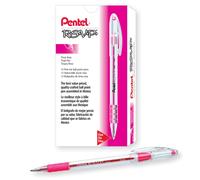 Pentel R.S.V.P. Ballpoint Pen 0.7mm Fine Tip Pink Ink Box of 12 (BK90-P)