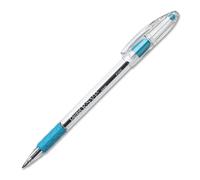 Pentel R.S.V.P. Ballpoint Pen, 0.7mm Fine Tip, Sky Blue Ink, Box of 12 (BK90-S)