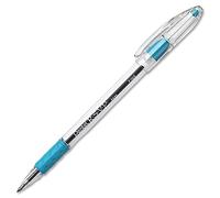 Pentel R.S.V.P. Ballpoint Pen, 0.7mm Fine Tip, Sky Blue Ink, Box of 12 (BK90-S)